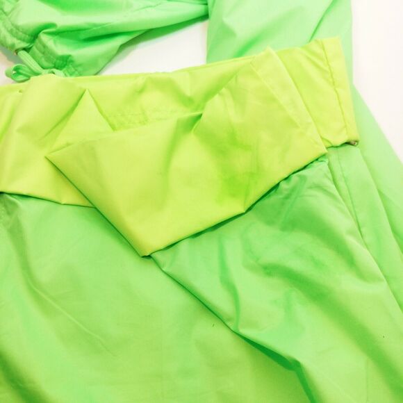 Women OLEG CASSINI 2 Piece Windbreaker and Pants green Yacht Style Vented P L - Picture 11 of 11